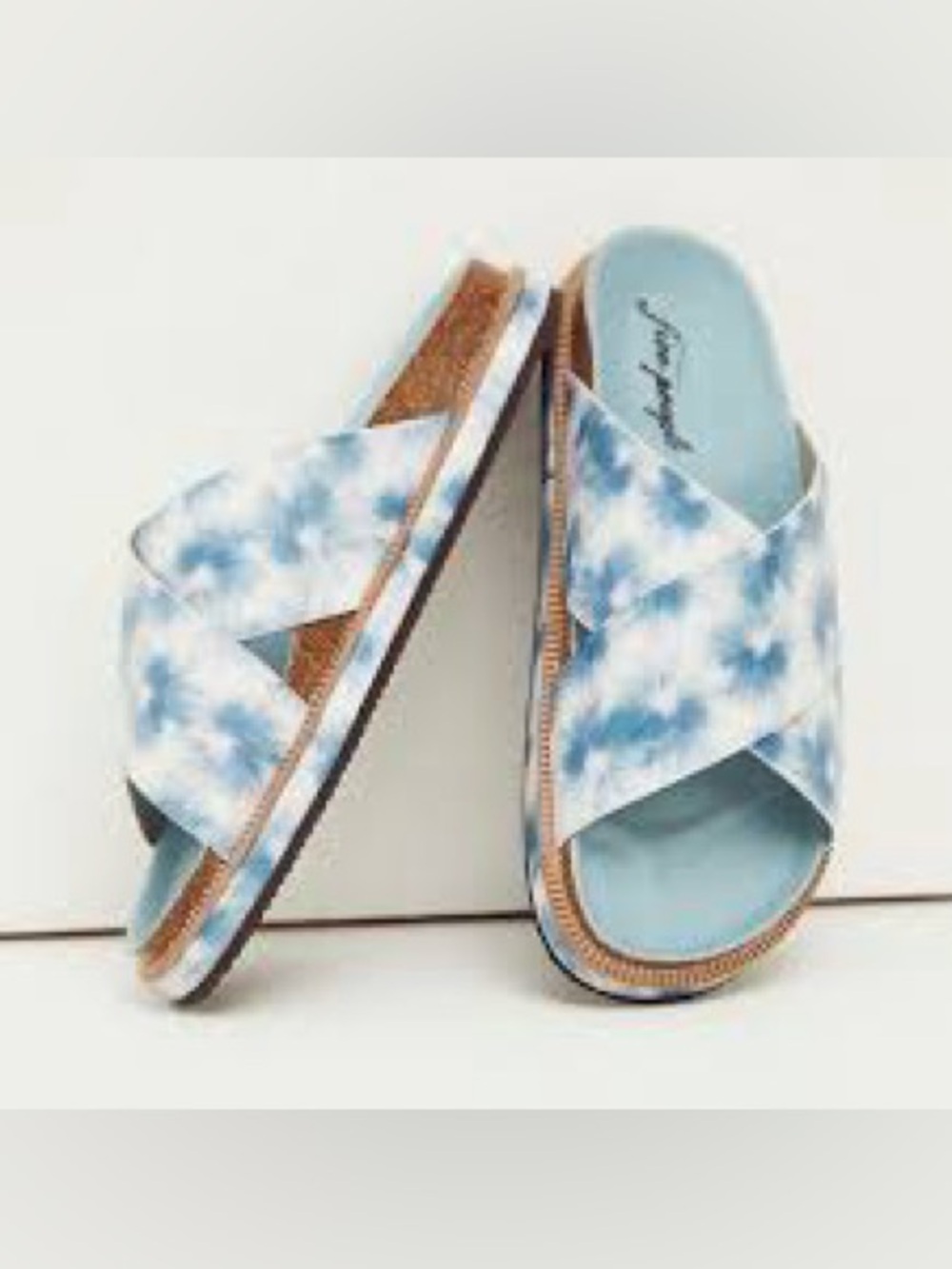 New Free People FP Clouds Sidelines Footbed Sandals Shoes sz 7/37